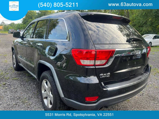 2012 Jeep Grand Cherokee for sale at 63 Auto Inc in Spotsylvania, VA