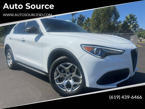 2019 Alfa Romeo Stelvio for sale at Auto Source in Spring Valley CA