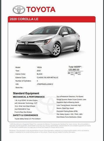 2020 Toyota Corolla LE