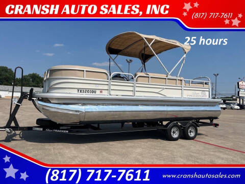 2017 Sun Tracker Party Barge 22 DLX for sale at CRANSH AUTO SALES, INC in Arlington TX