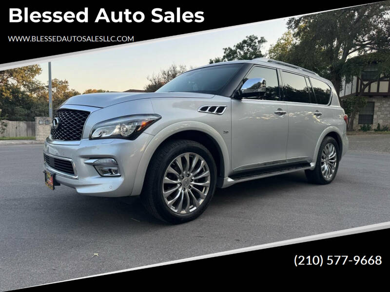 2017 Infiniti QX80 for sale at Blessed Auto Sales in San Antonio TX