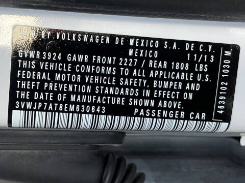 2014 Volkswagen Beetle 2.5L PZEV