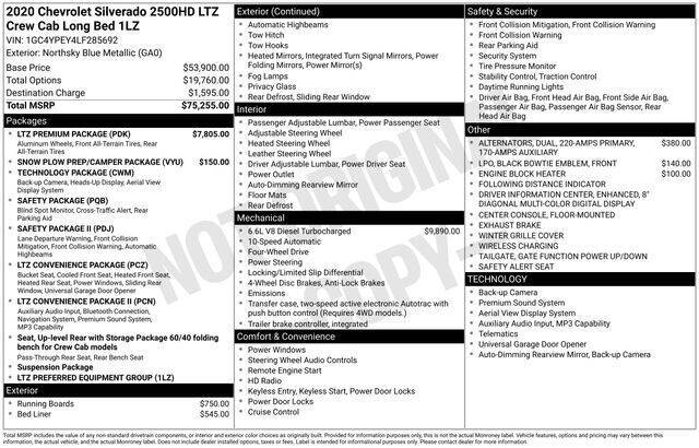2020 Chevrolet Silverado 2500HD
