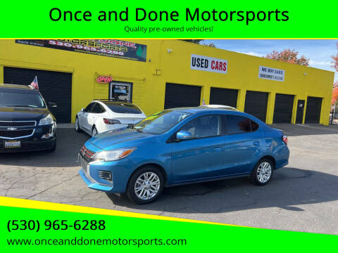 2021 Mitsubishi Mirage G4 for sale at Once and Done Motorsports in Chico CA