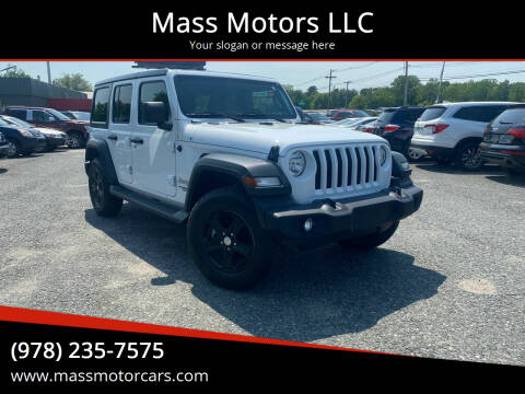 2018 Jeep Wrangler Unlimited for sale at Mass Motors LLC in Worcester MA