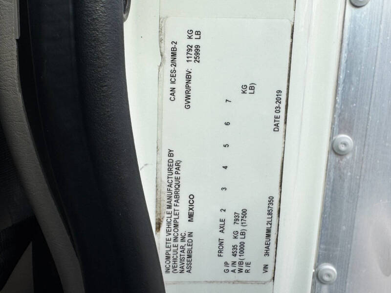 2020 International MV607