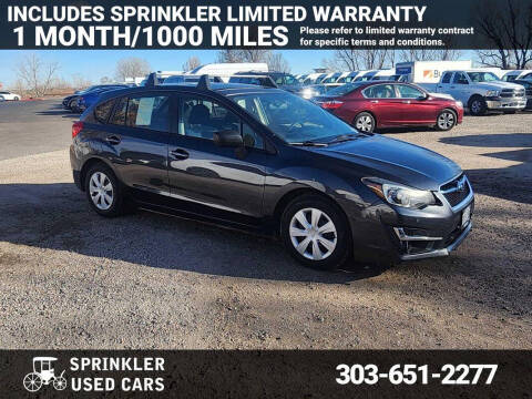 2015 Subaru Impreza for sale at Sprinkler Used Cars in Longmont CO