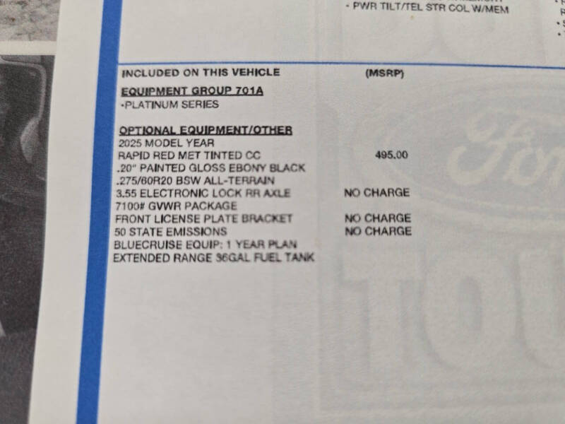 2025 Ford F-150 Platinum