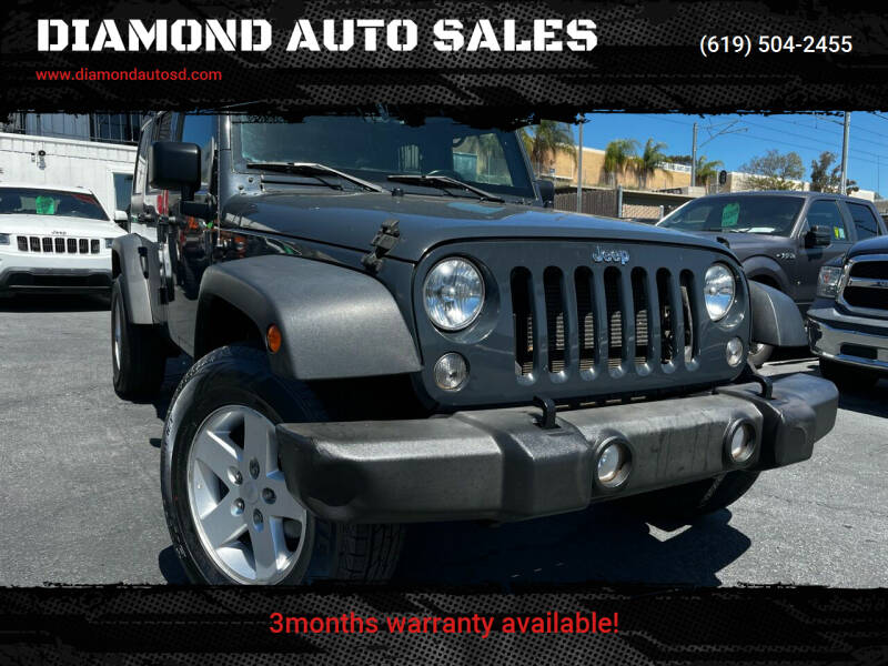 2017 Jeep Wrangler Unlimited for sale at DIAMOND AUTO SALES in El Cajon CA