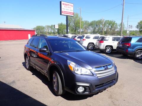 2014 Subaru Outback for sale at Marty's Auto Sales in Savage MN