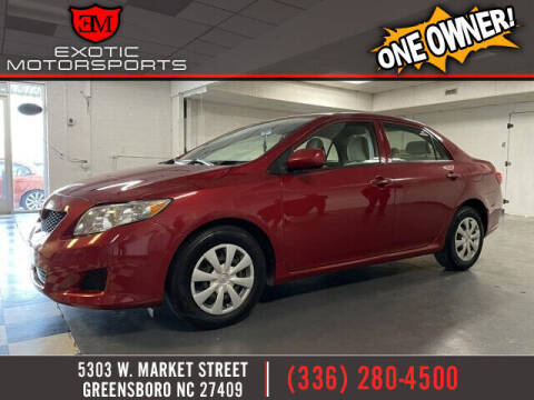 2009 Toyota Corolla for sale at Exotic Motorsports in Greensboro NC