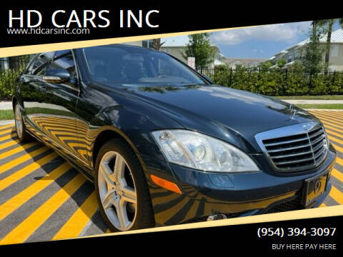 2007 Mercedes-Benz S-Class for sale at HD CARS INC in Hollywood FL