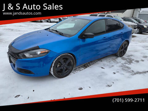 2015 Dodge Dart for sale at J & S Auto Sales in Thompson ND