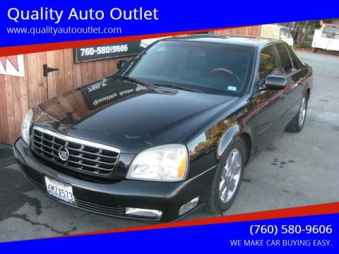 2004 Cadillac DeVille for sale at Quality Auto Outlet in Vista CA