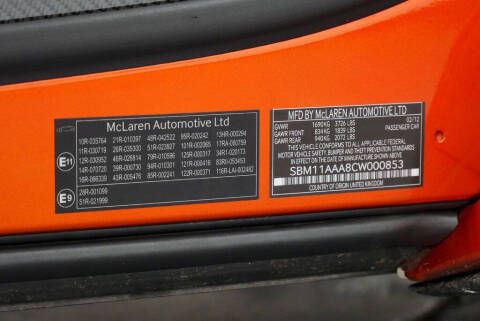 2012 McLaren MP4-12C
