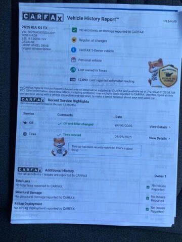 2025 Kia K4 EX