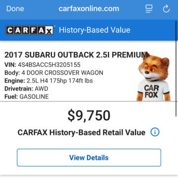 2017 Subaru Outback 2.5i Premium