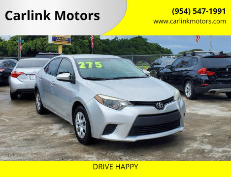 2014 Toyota Corolla for sale at Carlink Motors in Miami FL