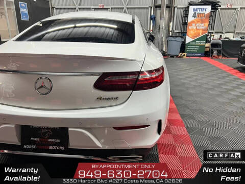 2018 Mercedes-Benz E-Class E 400 4MATIC