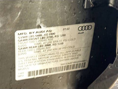 2022 Audi Q5 quattro S line Prem Plus 45 TFSI