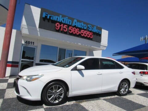 2015 Toyota Camry for sale at Franklin Auto Sales in El Paso TX