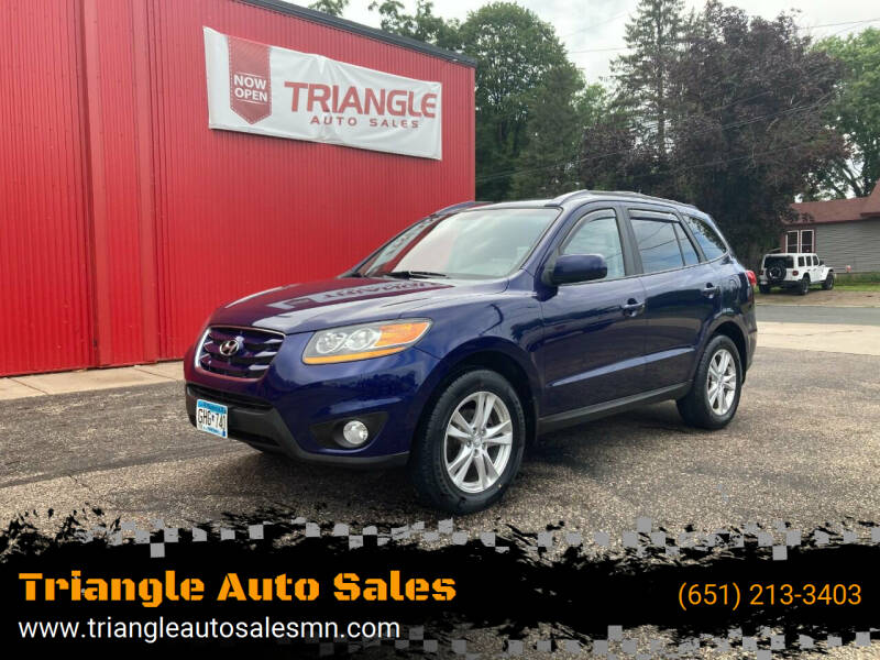 2010 Hyundai Santa Fe for sale at Triangle Auto Sales in Forest Lake MN