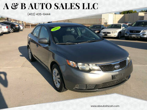 2012 Kia Forte for sale at A & B Auto Sales LLC in Lincoln NE