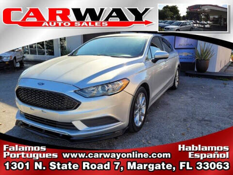 2017 Ford Fusion for sale at CARWAY Auto Sales in Margate FL