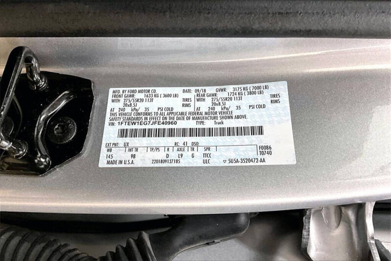 2018 Ford F-150 Platinum