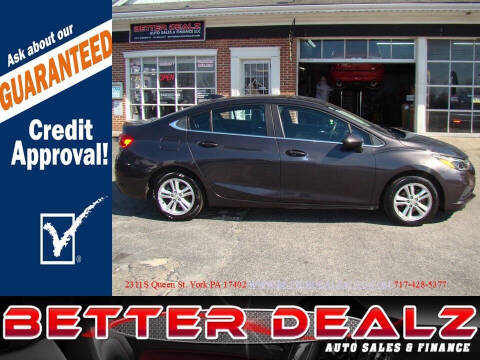 2017 Chevrolet Cruze for sale at Better Dealz Auto Sales & Finance in York PA