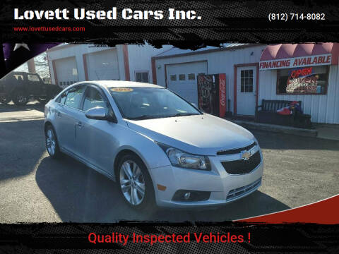 2012 Chevrolet Cruze for sale at Lovett Used Cars Inc. in Spencer IN