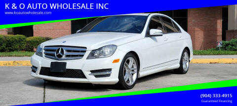 2013 Mercedes-Benz C-Class for sale at K & O AUTO WHOLESALE INC in Jacksonville FL