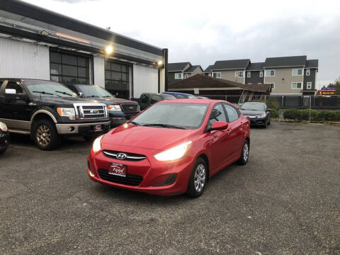 2016 Hyundai Accent for sale at Apex Motors Parkland in Tacoma WA