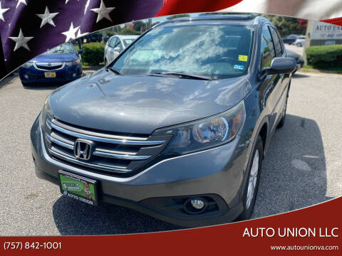 2012 Honda CR-V for sale at Auto Union LLC in Virginia Beach VA