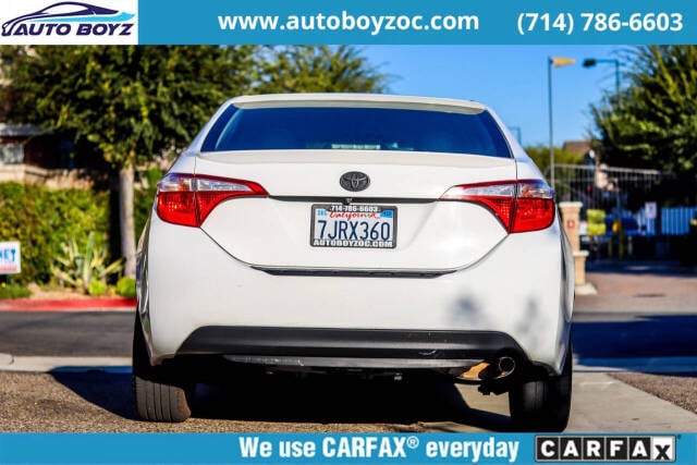 2015 Toyota Corolla for sale at Auto Boyz in Garden Grove, CA