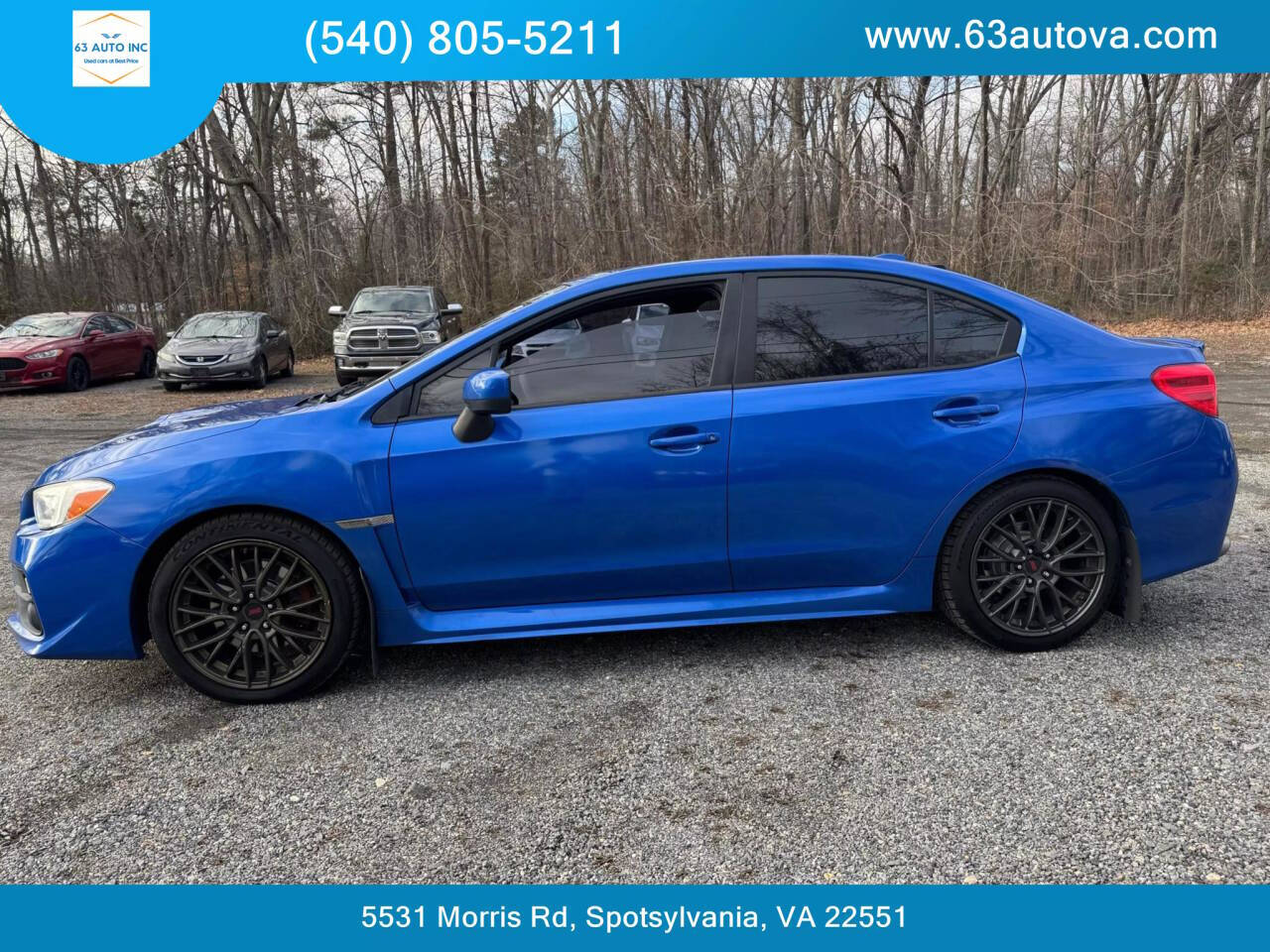 2015 Subaru WRX for sale at 63 Auto Inc in Spotsylvania, VA