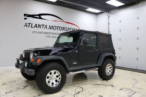 2004 Jeep Wrangler for sale at Atlanta Motorsports in Roswell GA