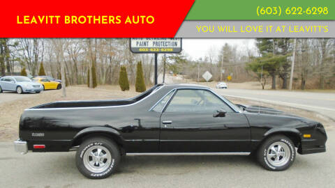 1984 Chevrolet El Camino for sale at Leavitt Brothers Auto in Hooksett NH