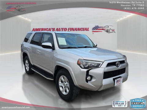 2017 Toyota 4Runner for sale at America's Auto Financial in Houston TX