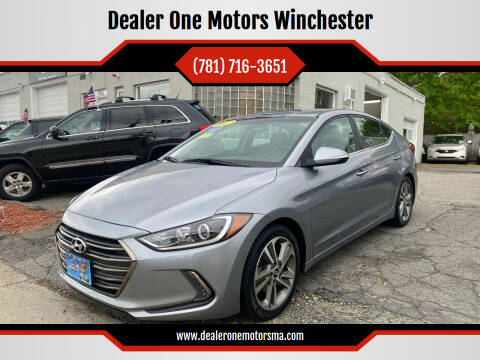 2017 Hyundai Elantra for sale at Dealer One Motors Winchester in Winchester MA