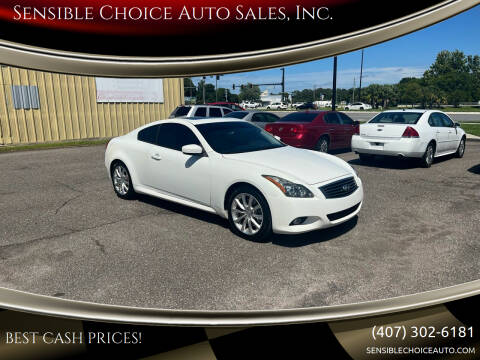 2013 Infiniti G37 Coupe for sale at Sensible Choice Auto Sales, Inc. in Longwood FL