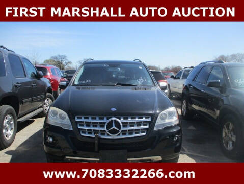 2010 Mercedes-Benz M-Class for sale at First Marshall Auto Auction in Harvey IL