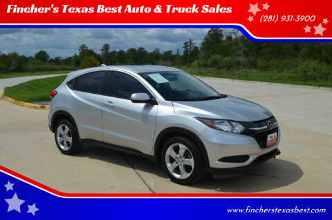 2016 Honda HR-V for sale at Fincher's Texas Best Auto & Truck Sales in Tomball TX