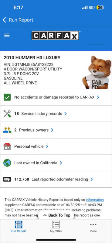 2010 HUMMER H3 Luxury