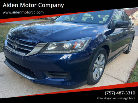 2014 Honda Accord for sale at Aiden Motor Company in Portsmouth VA