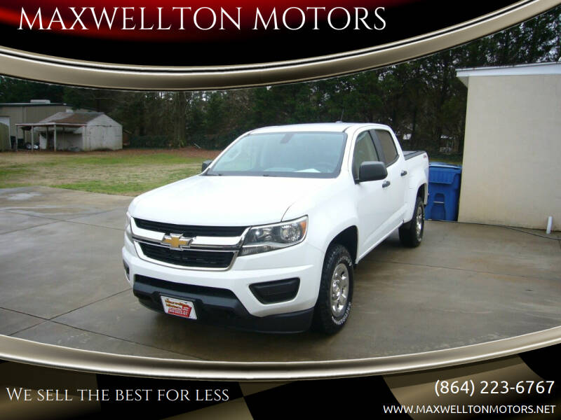 2016 Chevrolet Colorado for sale at MAXWELLTON MOTORS in Greenwood SC