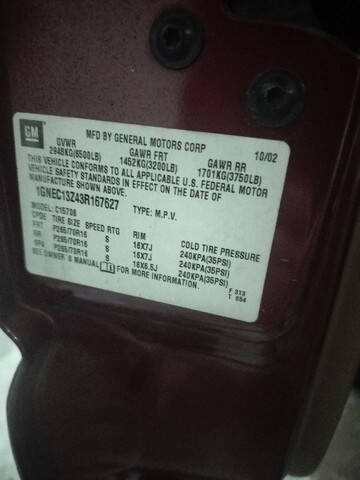 2003 Chevrolet Tahoe