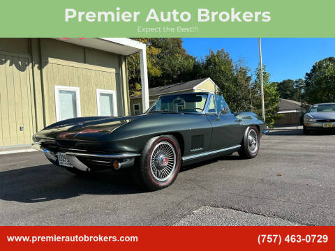 1967 Chevrolet Corvette for sale at Premier Auto Brokers in Virginia Beach VA