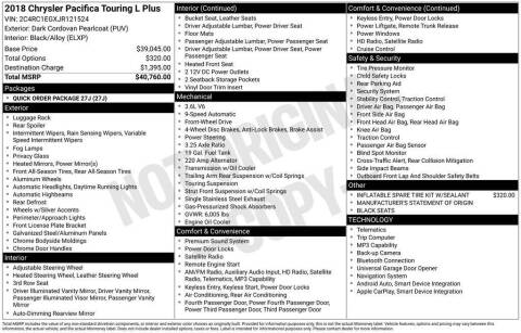 2018 Chrysler Pacifica Touring L Plus