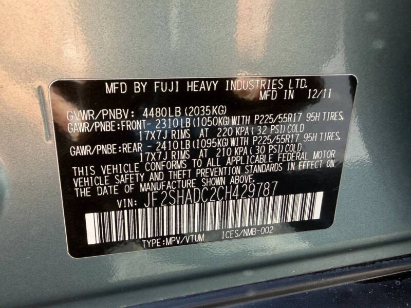 2012 Subaru Forester 2.5X Premium